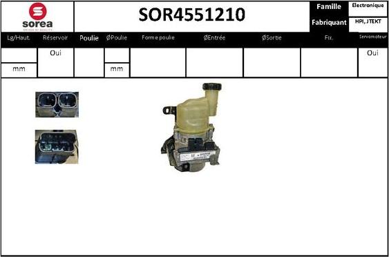 EAI SOR4551210 - Pompe hydraulique, direction cwaw.fr