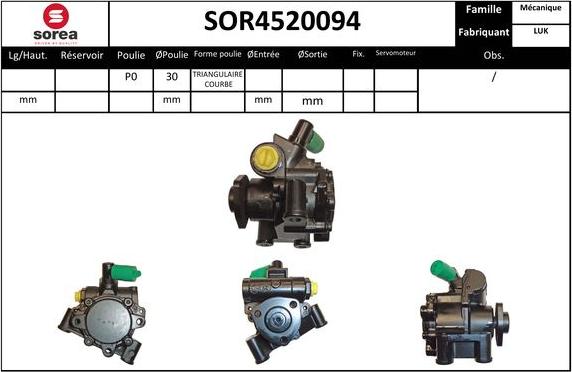 EAI SOR4520094 - Pompe hydraulique, direction cwaw.fr