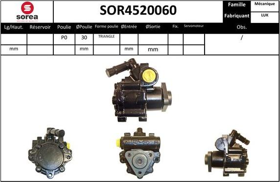 EAI SOR4520060 - Pompe hydraulique, direction cwaw.fr