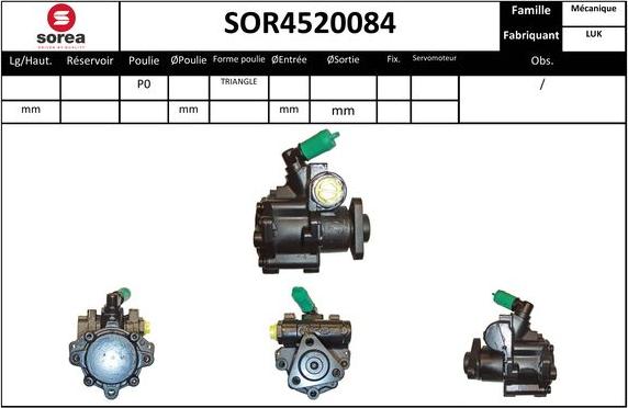 EAI SOR4520084 - Pompe hydraulique, direction cwaw.fr