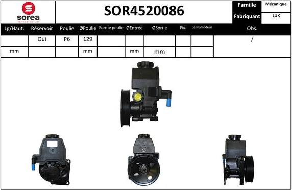 EAI SOR4520086 - Pompe hydraulique, direction cwaw.fr