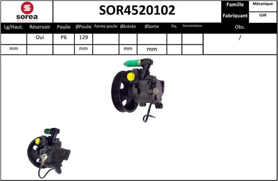 EAI SOR4520102 - Pompe hydraulique, direction cwaw.fr