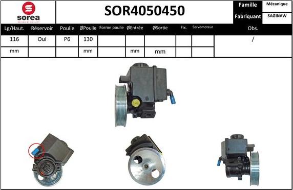 EAI SOR4050450 - Pompe hydraulique, direction cwaw.fr