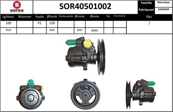 EAI SOR40501002 - Pompe hydraulique, direction cwaw.fr