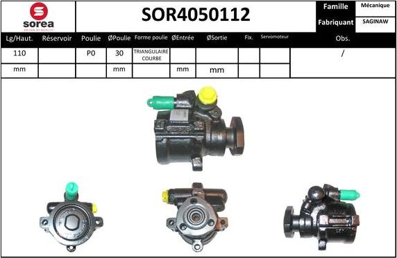 EAI SOR4050112 - Pompe hydraulique, direction cwaw.fr