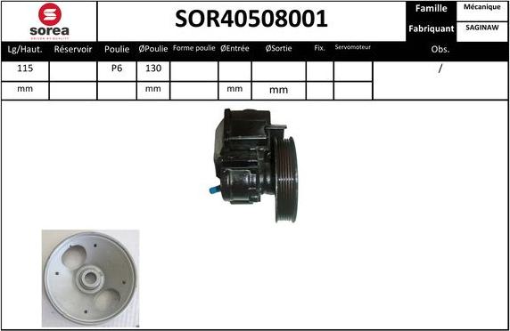 EAI SOR40508001 - Pompe hydraulique, direction cwaw.fr