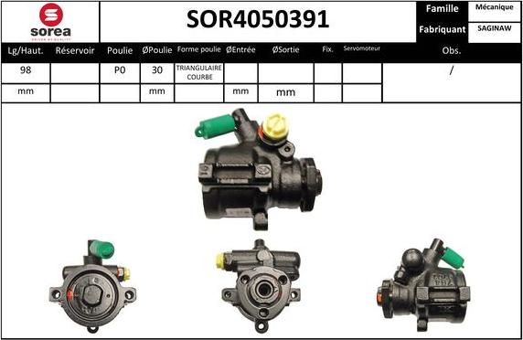 EAI SOR4050391 - Pompe hydraulique, direction cwaw.fr