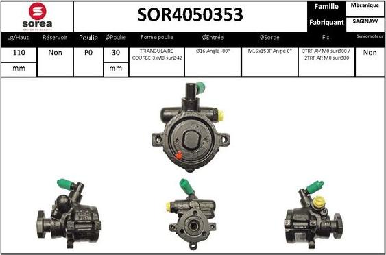 EAI SOR4050353 - Pompe hydraulique, direction cwaw.fr