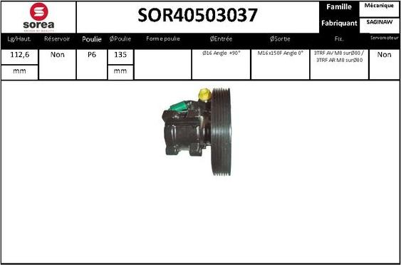 EAI SOR40503037 - Pompe hydraulique, direction cwaw.fr