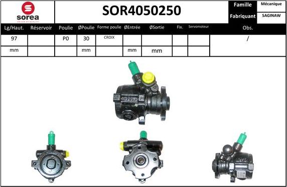 EAI SOR4050250 - Pompe hydraulique, direction cwaw.fr