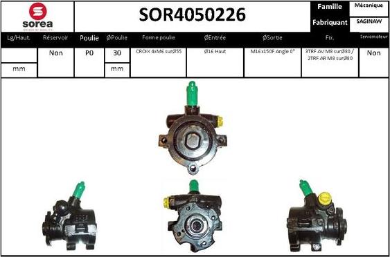 EAI SOR4050226 - Pompe hydraulique, direction cwaw.fr