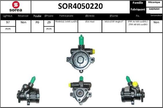 EAI SOR4050220 - Pompe hydraulique, direction cwaw.fr