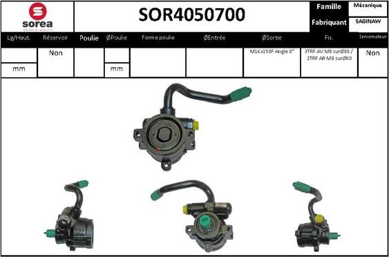 EAI SOR4050700 - Pompe hydraulique, direction cwaw.fr