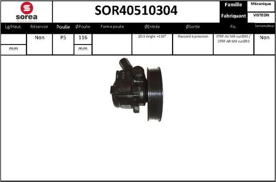 EAI SOR40510304 - Pompe hydraulique, direction cwaw.fr