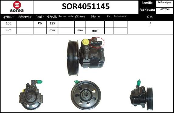 EAI SOR4051145 - Pompe hydraulique, direction cwaw.fr