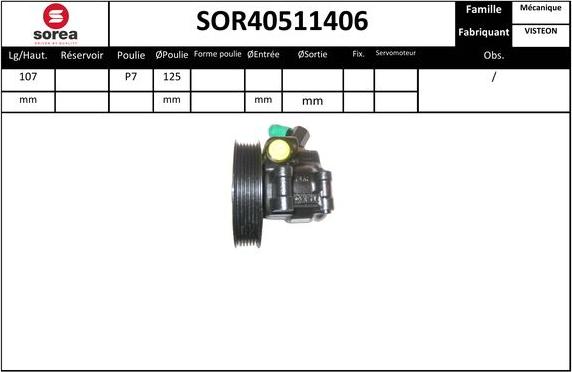 EAI SOR40511406 - Pompe hydraulique, direction cwaw.fr