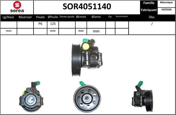 EAI SOR4051140 - Pompe hydraulique, direction cwaw.fr