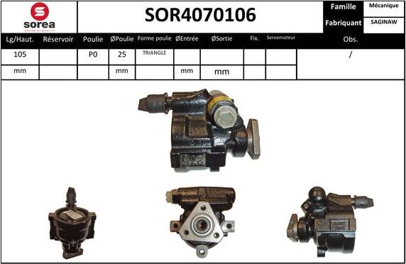 EAI SOR4070106 - Pompe hydraulique, direction cwaw.fr