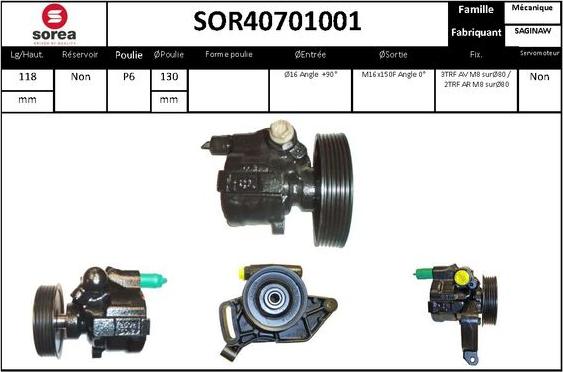 EAI SOR40701001 - Pompe hydraulique, direction cwaw.fr