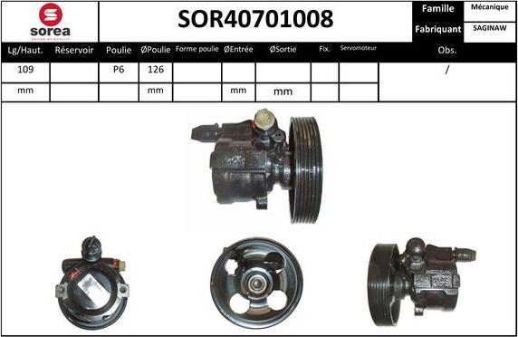 EAI SOR40701008 - Pompe hydraulique, direction cwaw.fr