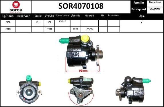 EAI SOR4070108 - Pompe hydraulique, direction cwaw.fr