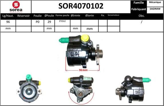 EAI SOR4070102 - Pompe hydraulique, direction cwaw.fr