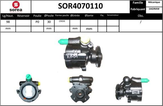 EAI SOR4070110 - Pompe hydraulique, direction cwaw.fr