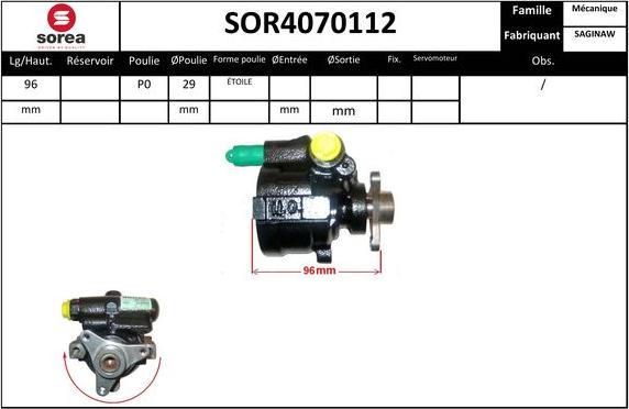 EAI SOR4070112 - Pompe hydraulique, direction cwaw.fr