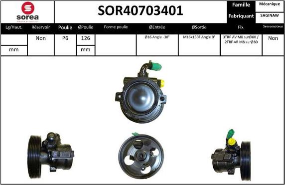 EAI SOR40703401 - Pompe hydraulique, direction cwaw.fr