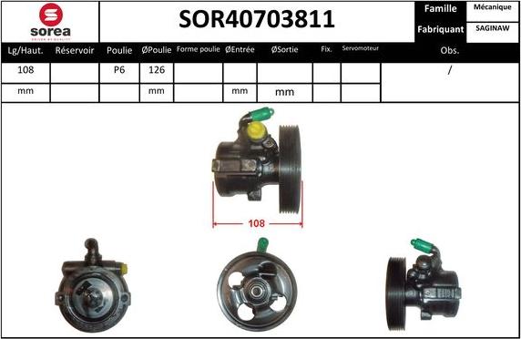 EAI SOR40703811 - Pompe hydraulique, direction cwaw.fr