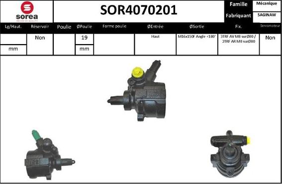 EAI SOR4070201 - Pompe hydraulique, direction cwaw.fr