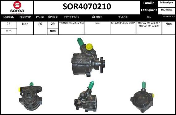 EAI SOR4070210 - Pompe hydraulique, direction cwaw.fr