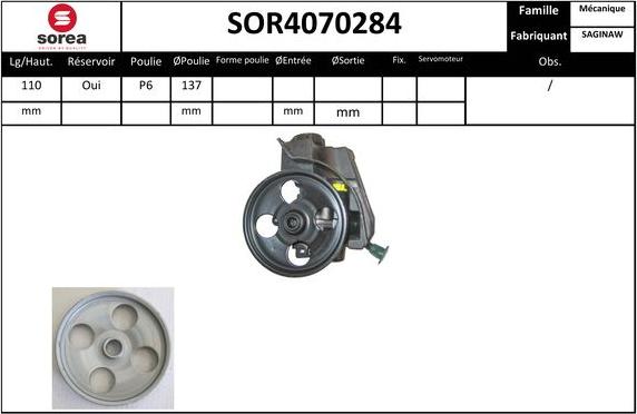 EAI SOR4070284 - Pompe hydraulique, direction cwaw.fr