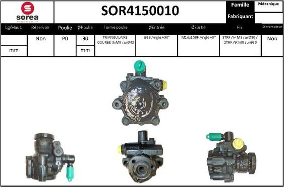 EAI SOR4150010 - Pompe hydraulique, direction cwaw.fr