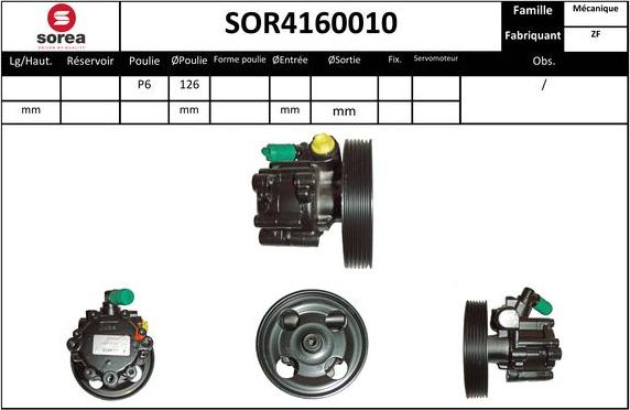 EAI SOR4160010 - Pompe hydraulique, direction cwaw.fr