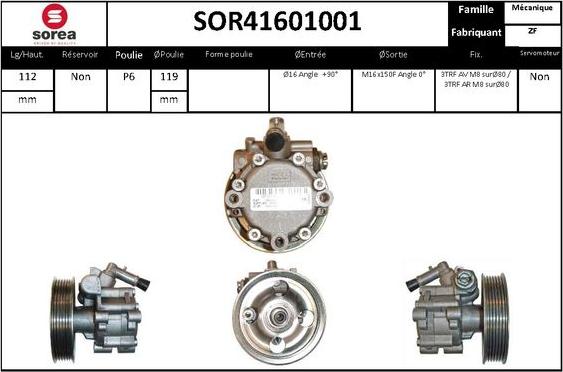 EAI SOR41601001 - Pompe hydraulique, direction cwaw.fr