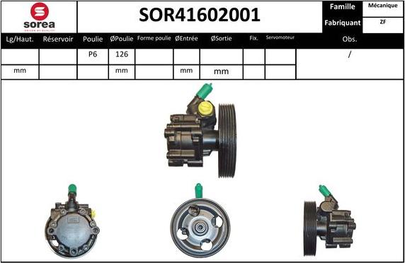 EAI SOR41602001 - Pompe hydraulique, direction cwaw.fr