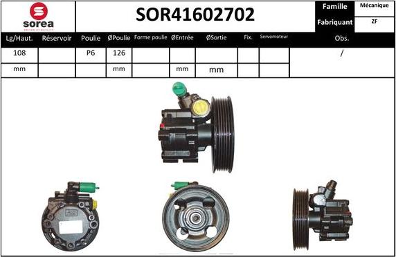 EAI SOR41602702 - Pompe hydraulique, direction cwaw.fr