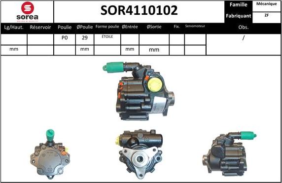 EAI SOR4110102 - Pompe hydraulique, direction cwaw.fr