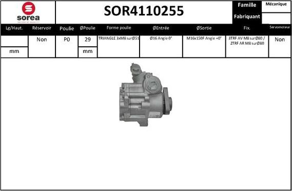 EAI SOR4110255 - Pompe hydraulique, direction cwaw.fr