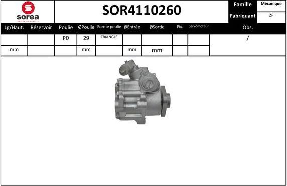 EAI SOR4110260 - Pompe hydraulique, direction cwaw.fr