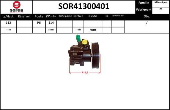 EAI SOR41300401 - Pompe hydraulique, direction cwaw.fr