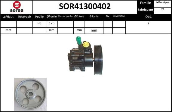 EAI SOR41300402 - Pompe hydraulique, direction cwaw.fr