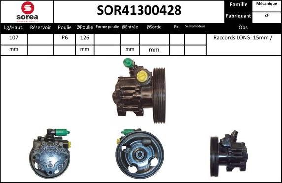 EAI SOR41300428 - Pompe hydraulique, direction cwaw.fr