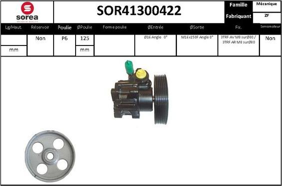 EAI SOR41300422 - Pompe hydraulique, direction cwaw.fr