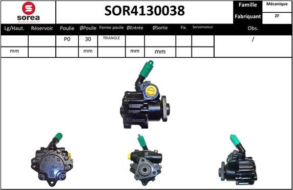 EAI SOR4130038 - Pompe hydraulique, direction cwaw.fr