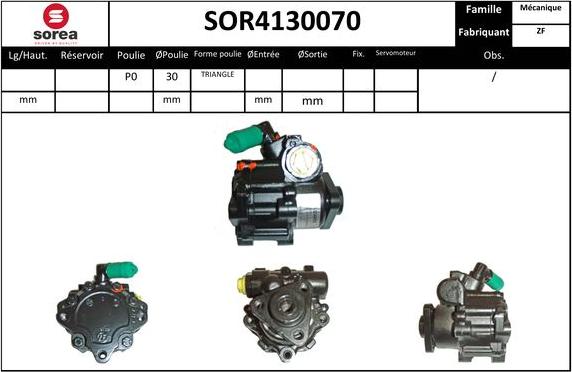 EAI SOR4130070 - Pompe hydraulique, direction cwaw.fr