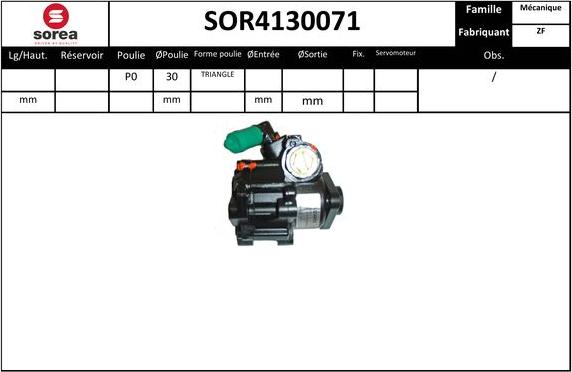 EAI SOR4130071 - Pompe hydraulique, direction cwaw.fr