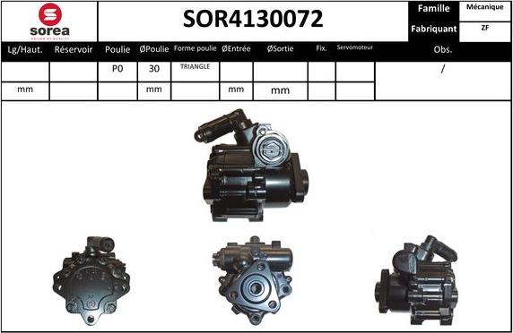 EAI SOR4130072 - Pompe hydraulique, direction cwaw.fr