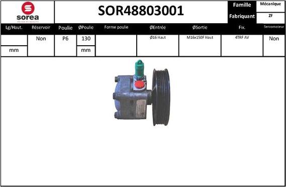 EAI SOR48803001 - Pompe hydraulique, direction cwaw.fr